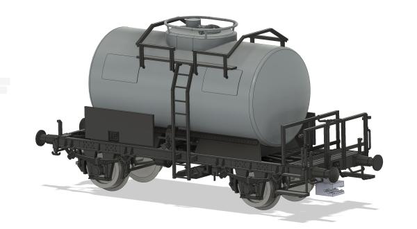 Kesselwagen Z 7002, 24 m³, französischer Kessel, deutsches Untergestell